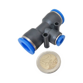 T-type Pneumatic Conversion, 12mm inlet and 6mm outlet