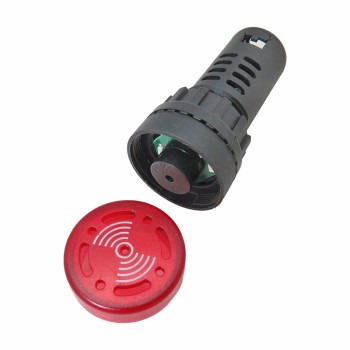 AD16-22SM Flash Buzzer 12V red Light Alarm Indicator