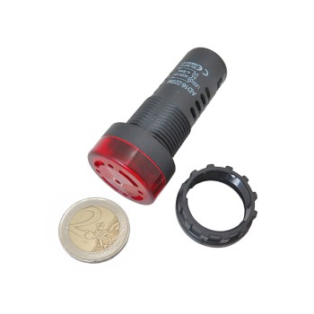 AD16-22SM Flash Buzzer 12V red Light Alarm Indicator