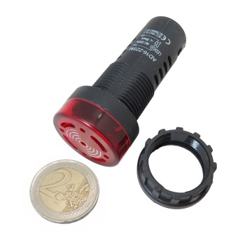 AD16-22SM Flash Buzzer AC220V red Light Alarm Indicator