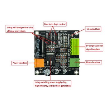 H3615NS Single Channel DC Motor Driver Board