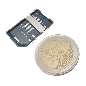 6pin sliding SIM card connector