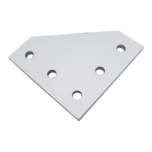 5 Holes 2020 L Shape Aluminum Bracket Right Angle Connector