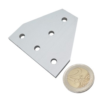 5 Holes Aluminum Bracket 2020 T Shape Right Angle Connector