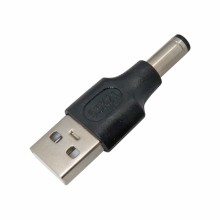 USB male to 5.5x2.1 DC male converter jack