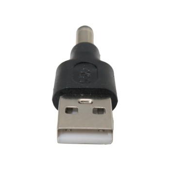 USB male to 5.5x2.1 DC male converter jack