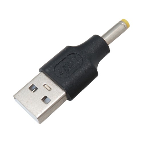 USB Male to 4.0x1.7 DC Male Conversion Jack