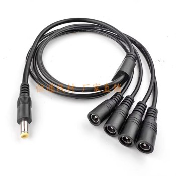 DC5.5*2.5mm DC Power Cable One Male to Three Female