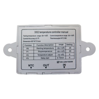 XH-W3002 Digital Thermostat Module with 1500 Watts Power