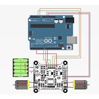 TB6612 Dual Channel Motor Drive Module Forward and Reverse Drive Control 