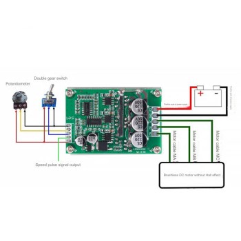 12 to 36V Motor Driver Controller Board 500 Watt 15A