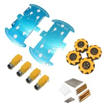 Aluminum Robot Chassis with Mecanum Wheels and Motor