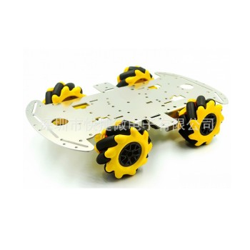 Aluminum Robot Chassis with Mecanum Wheels and Motor