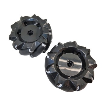 97 mm Mecanum Wheel Set with Coupling (Left & Right)