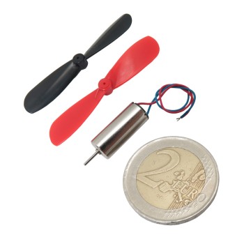 7x16mm Coreless Motor and Quadcopter Propeller