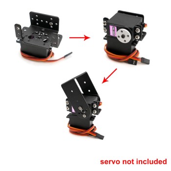 Robotic Short Pan And Tilt Servo Brocket Set (MG995)
