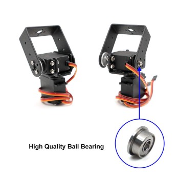 Robotic Short Pan And Tilt Servo Brocket Set (MG995)
