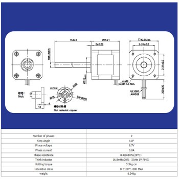 42BYGH403 Stepper Motor