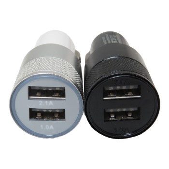 1A Dual USB Aluminum Alloy Car Charger