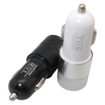 1A Dual USB Aluminum Alloy Car Charger