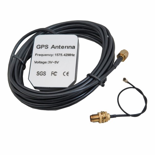 Active GPS Antenna with Male SMA Socket and IPX Conversion