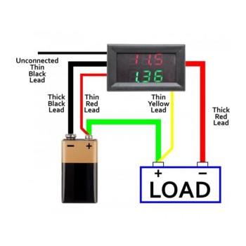DC Voltmeter Ammeter with LED Display [10A , 100V]