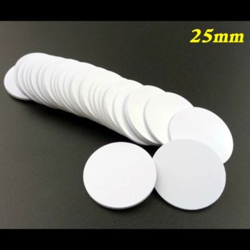 100 PCS 125kHz RFID Coin Tag 25mm TK4100/EM4100 PVC Disc Tag