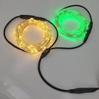1 Female to 2 Male 5.5x2.1 DC Power Plug Converter Cable