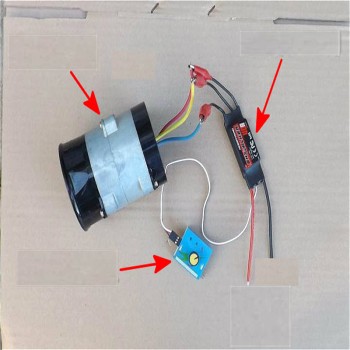 12V Inline High Speed Metal Duct Fan