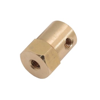 6mm Hex Coupling Wheel Tire Connector for Model Robots
