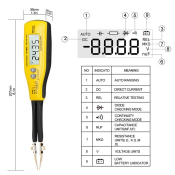 HP990B SMD Tester Clamp Multimeter