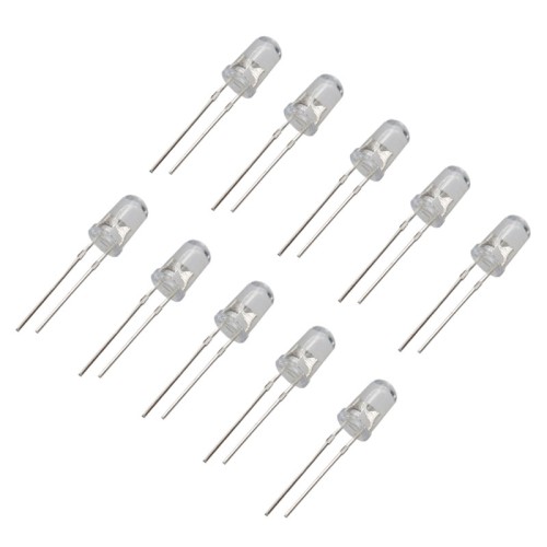 100 PCS 5 mm White LED
