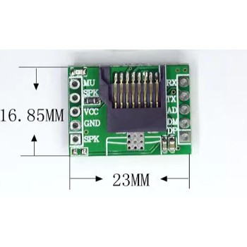 HSC-003 Audio File Playback Module with Serial Communication and TF Card Support