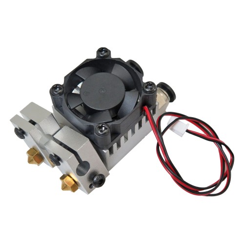 Dual-Nozzle Hotend with Cooling Fan