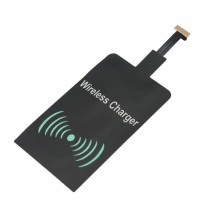 5V Qi inductive charger receiver with micro USB connection (negative direction)