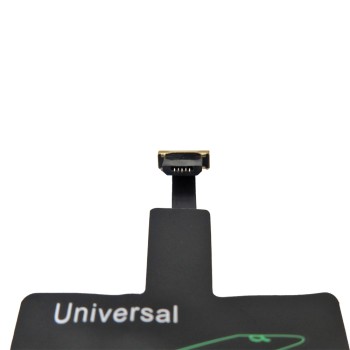 5V Qi inductive charger receiver with micro USB connection (negative direction)