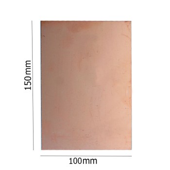 150x100mm Fiberglass Single-sided Printed Circuit Raw Fiber