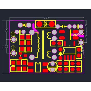 AC-DC Step-down 3.3V Isolated Power Switching  Module 700mA 