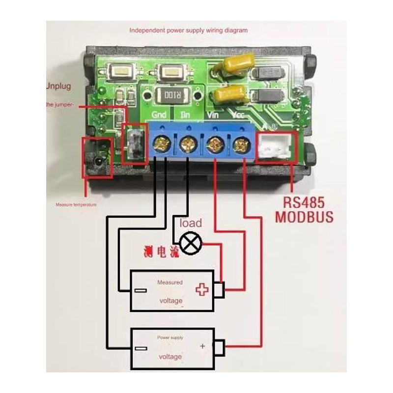 RS485 Modbus Voltage and Current Measurement