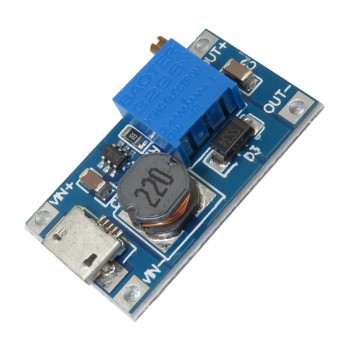 MT3608 Boost Converter Module with Adjustable Voltage Output
