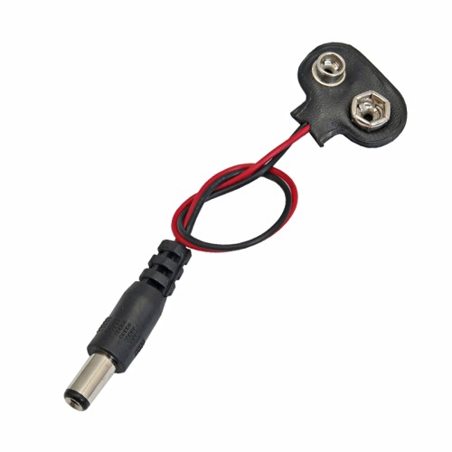 9V Battery Socket to 5.5x2.1 DC Power Plug Converter Cable