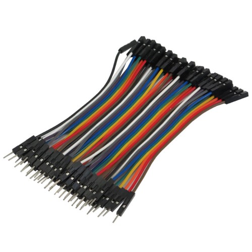 40 PCS 10cm Male to Female Dupont Jumper Wires