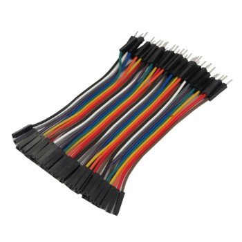 40 PCS 10cm Male to Female Dupont Jumper Wires