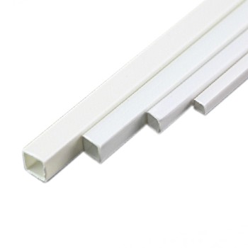 3mmx 3mmx 25cm ABS Plastic Model Square Tube for Architectural Structure
