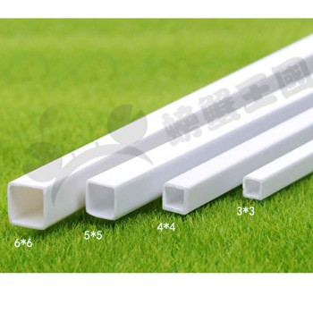 3mmx 3mmx 25cm ABS Plastic Model Square Tube for Architectural Structure