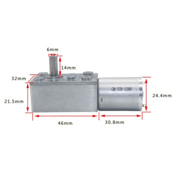 JGY-370 DC Gear Motor [12V] [160rpm]