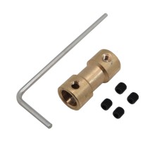 CNC Brass Coupling Size 3mm to 6mm for Spindle
