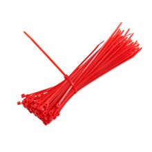 100 PCS Ty-Rap 4x200mm Red Cable Ties