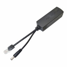 POE splitter with 2A 12V camera connection capability