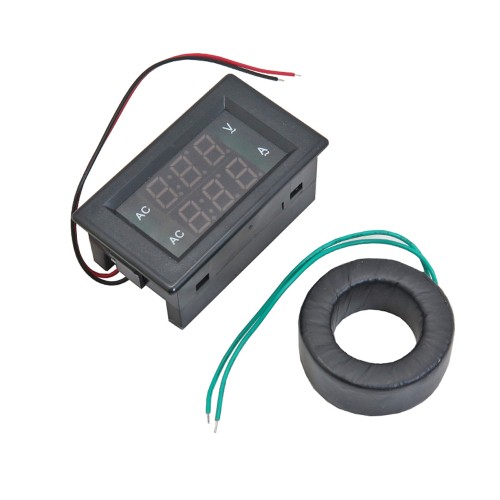 AC 220V/500V 10-500A Three-phase Digital Voltmeter Ammeter LED Display Meter